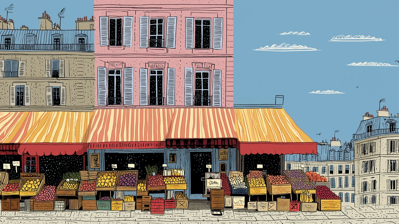 Colette au marché